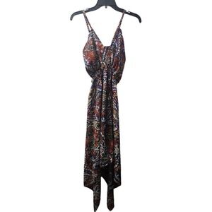 Earthbound Paisley Dress Sleeveless Casual Summer Sundress Boho Chic Size Small